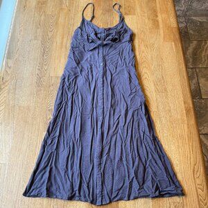 She + Sky Gray Button Front Dress Size Small